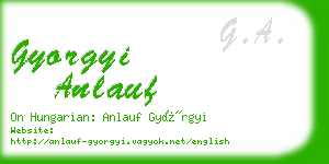 gyorgyi anlauf business card